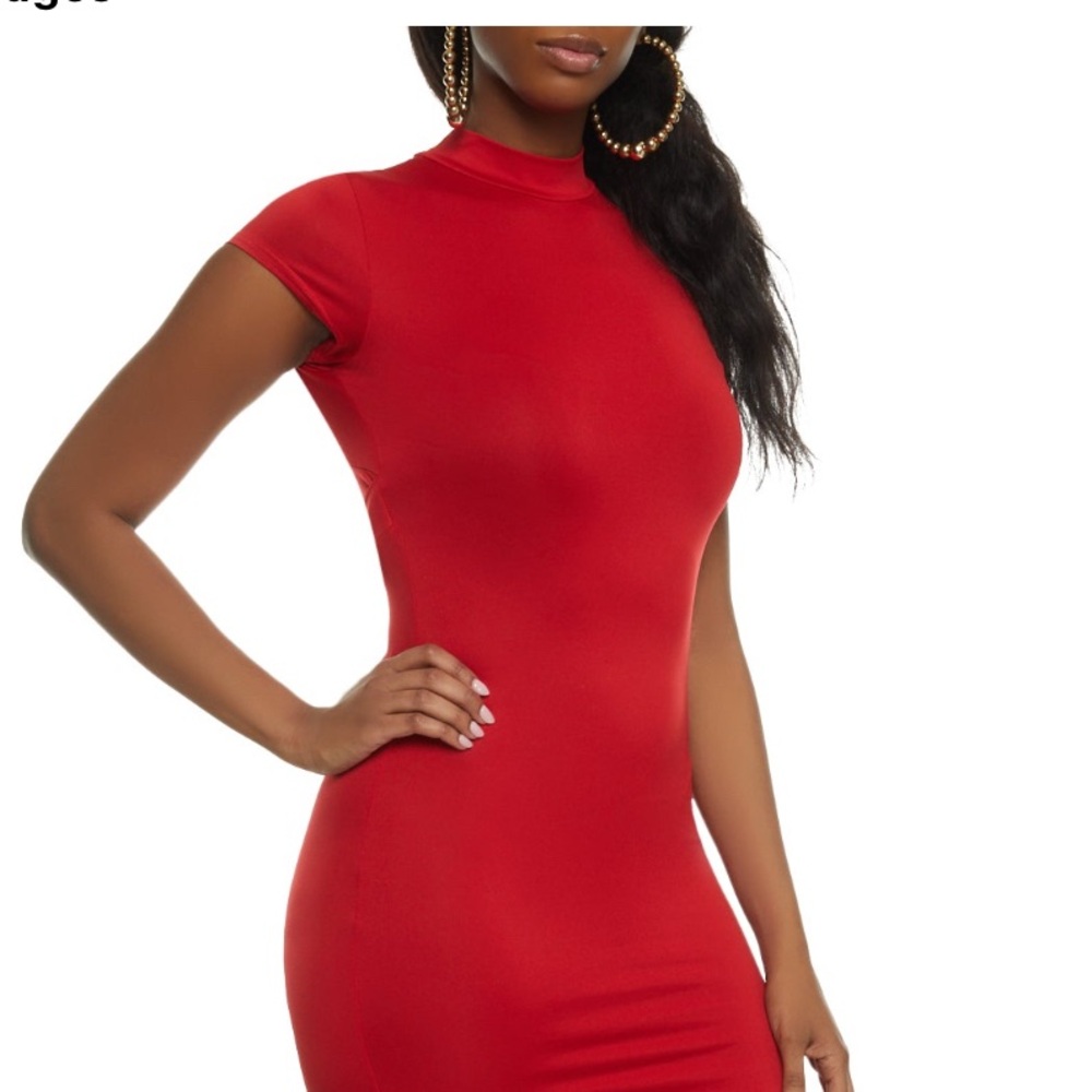 Red T Shirt Maxi Dress